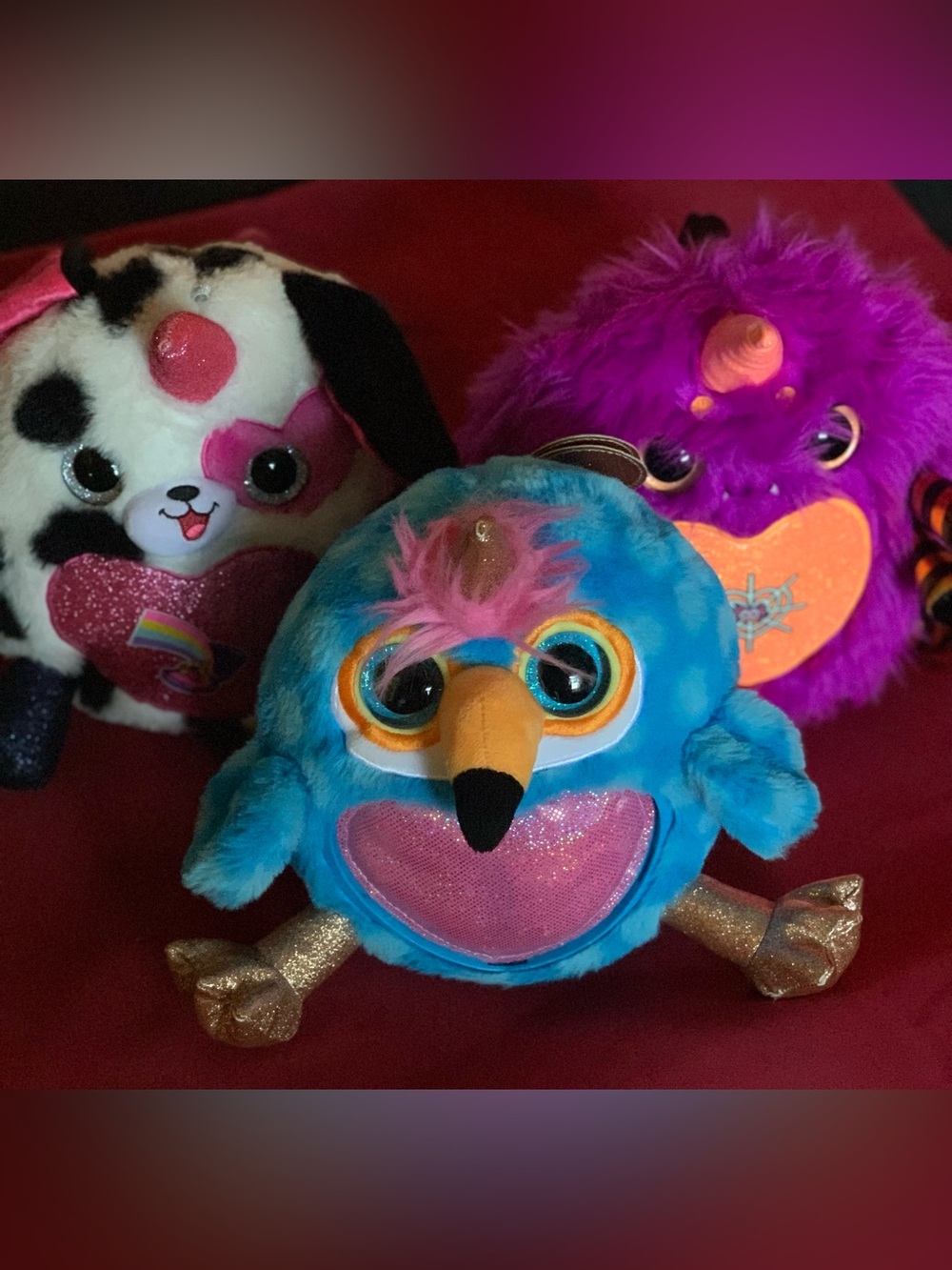 Set of 3- Rainbocorns 10” |  Unicorn Dalmatian, Zuru Toucan, and Zuru Spider